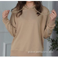 Round Neck Loose Hoodies Loose Hoodies with Solid Color Factory